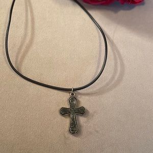 Black Cross Necklace